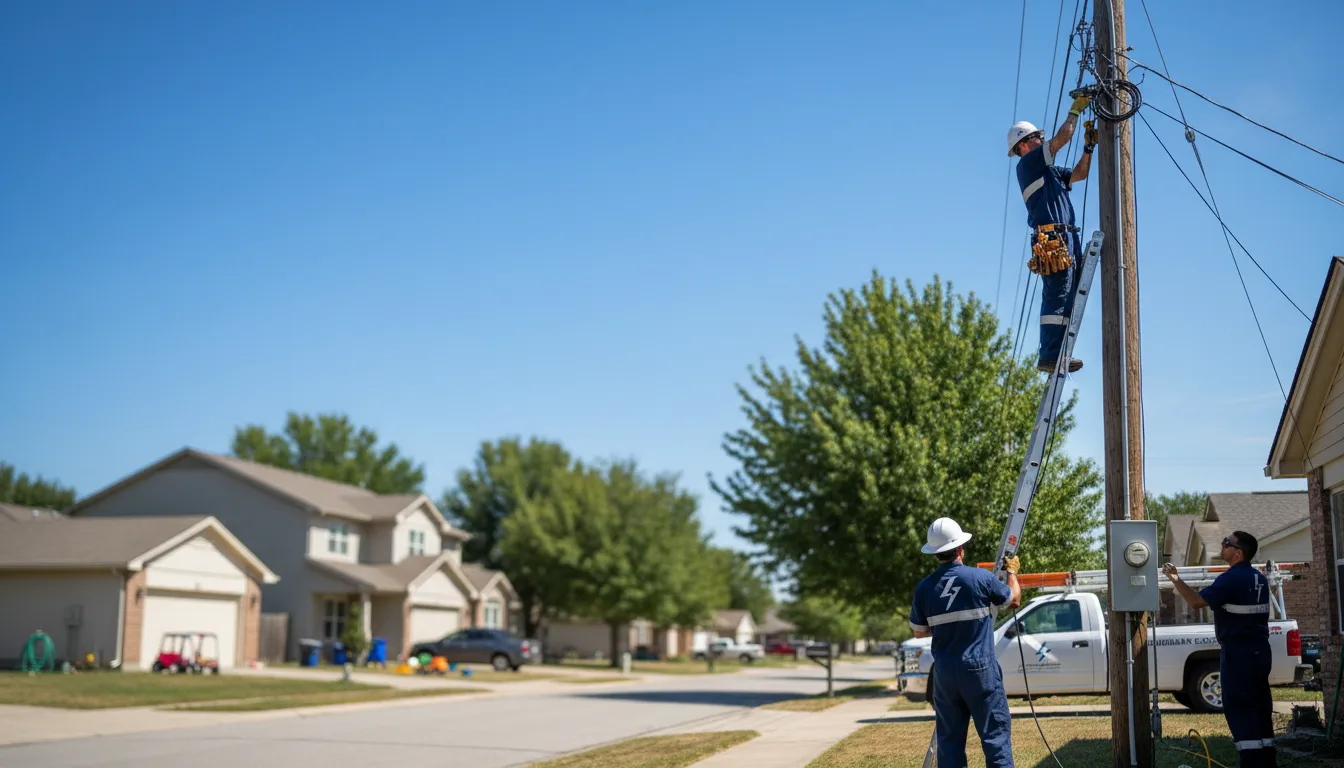 Residential electrician providing installation services in Sledge, MS